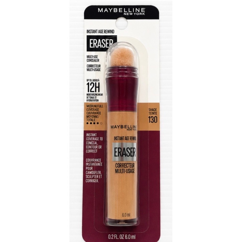 Maybelline Instant Age Rewind Eraser Concealer 130 Medium 0.2oz New Vegan